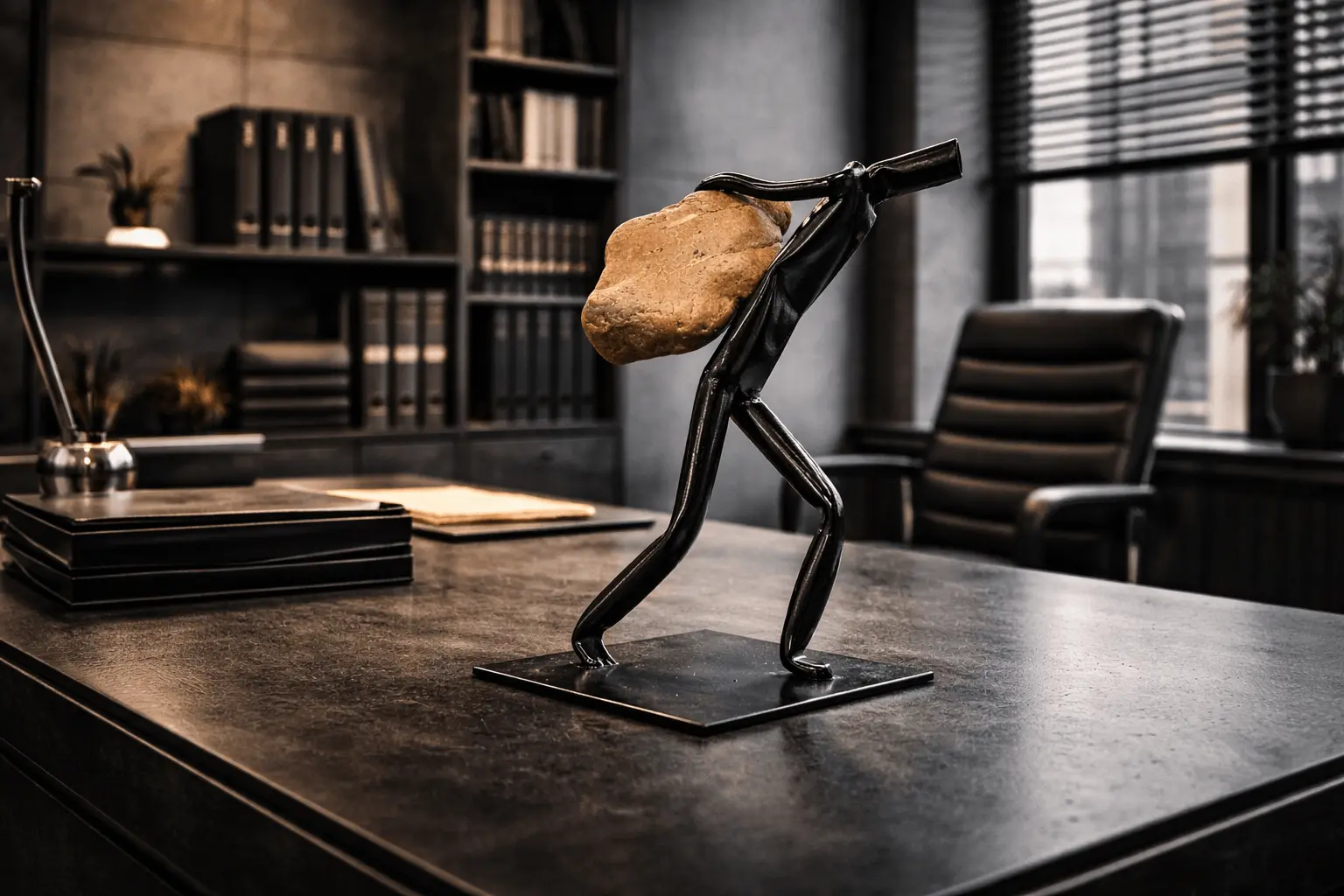 Office modern metal art sculpture